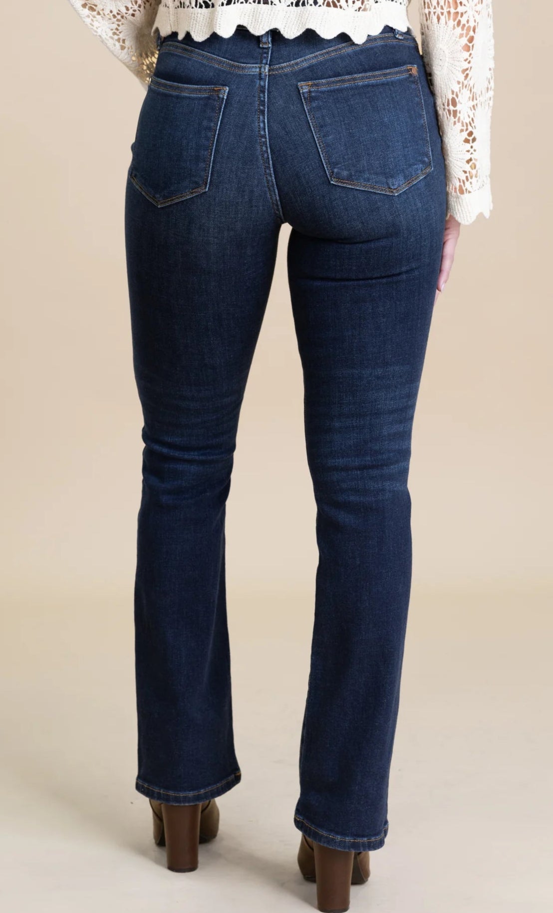 JUDY BLUE HIGH WAIST BOOTCUT JEANS (NON DISTRESSED)