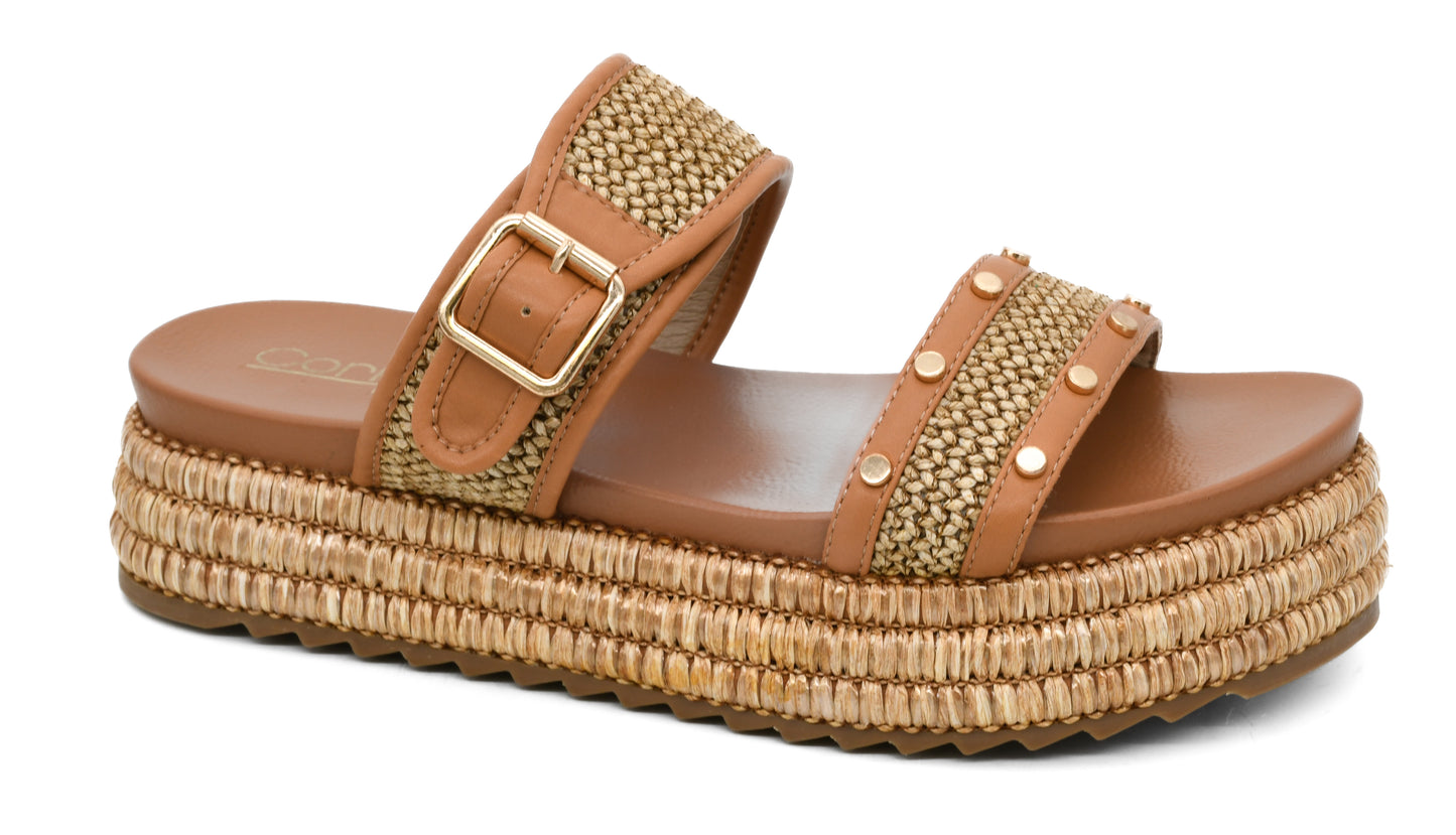 CORKYS WALK OF SHAME TAN RAFFIA