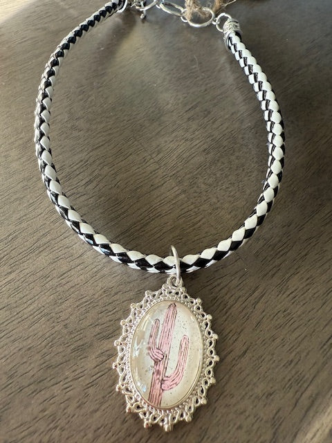 SANDRA LING CACTUS CHOKER NECKLACE