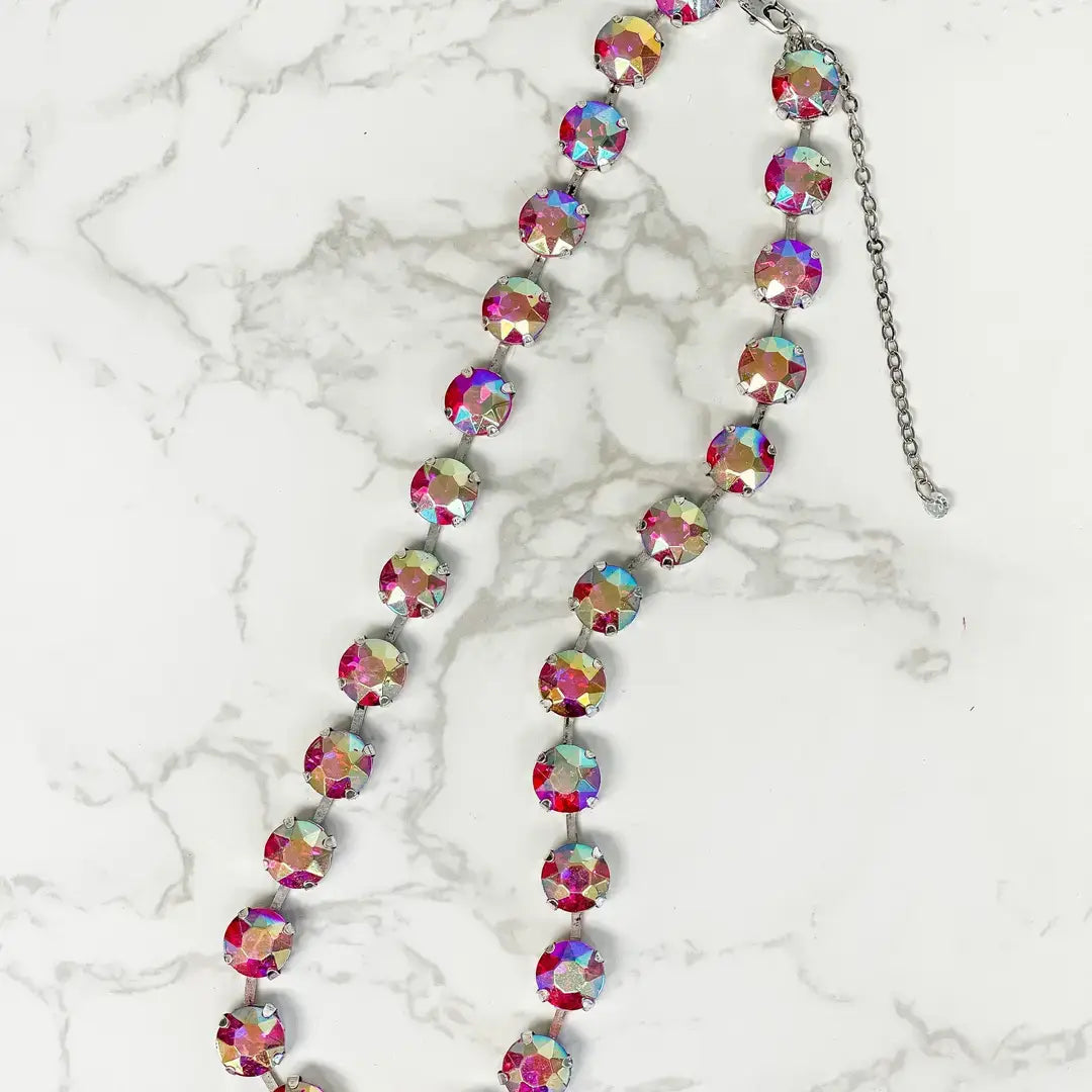 CHUNCKY GLASS STONE NECKLACES