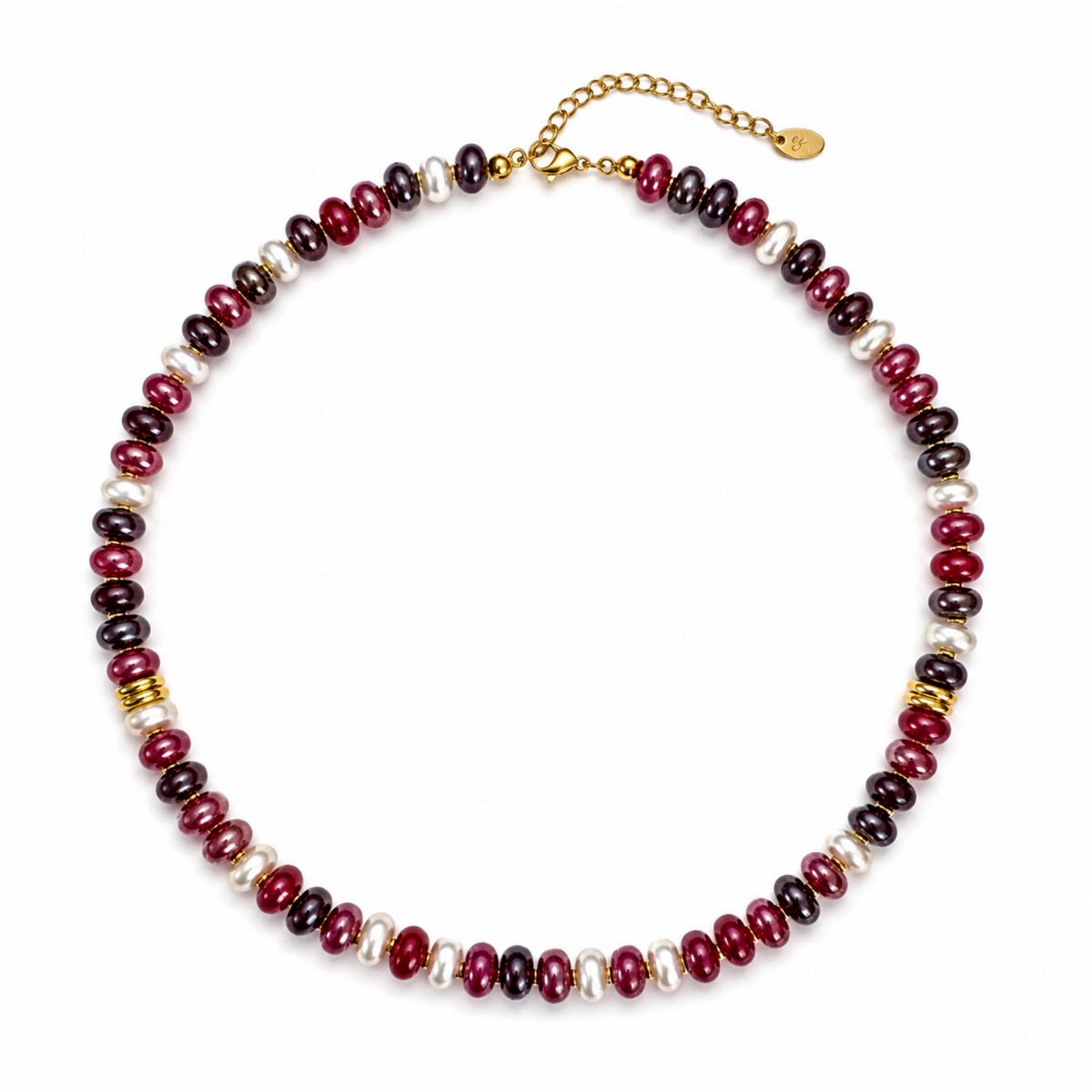 Color Garden Beaded Necklace – Natural Stone Beads Mix