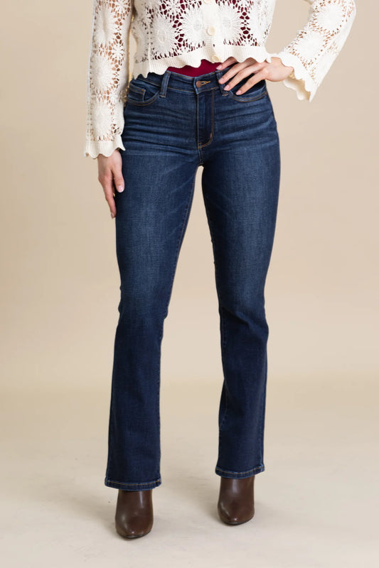JUDY BLUE HIGH WAIST BOOTCUT JEANS (NON DISTRESSED)