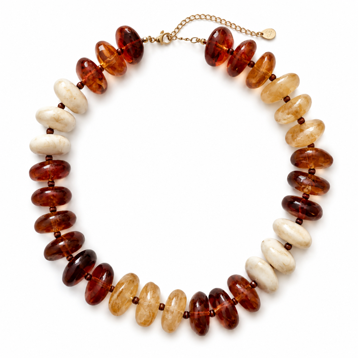 Ellison+Young Chunky Artisan Beaded Statement Necklace