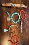 SANDRA LING TURQUOISE / ORANGE STACK
