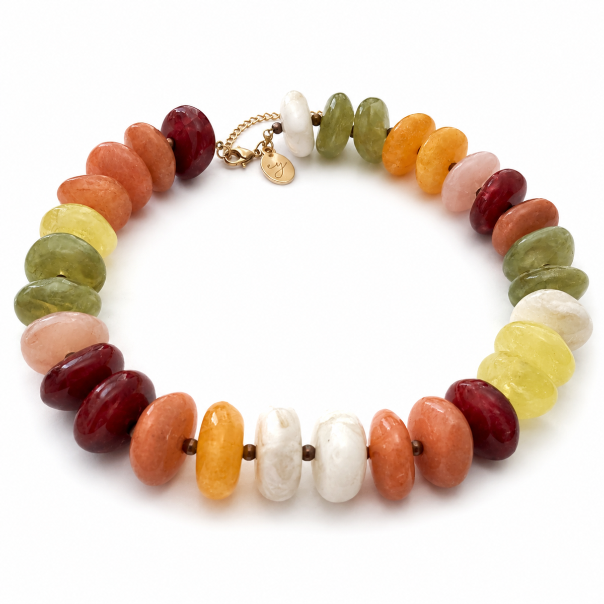 Ellison+Young Chunky Artisan Beaded Statement Necklace