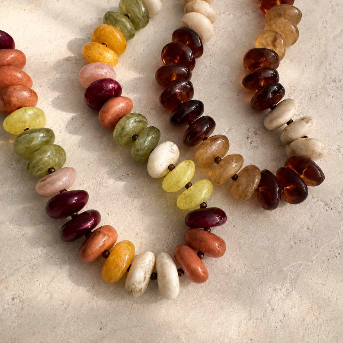 Ellison+Young Chunky Artisan Beaded Statement Necklace