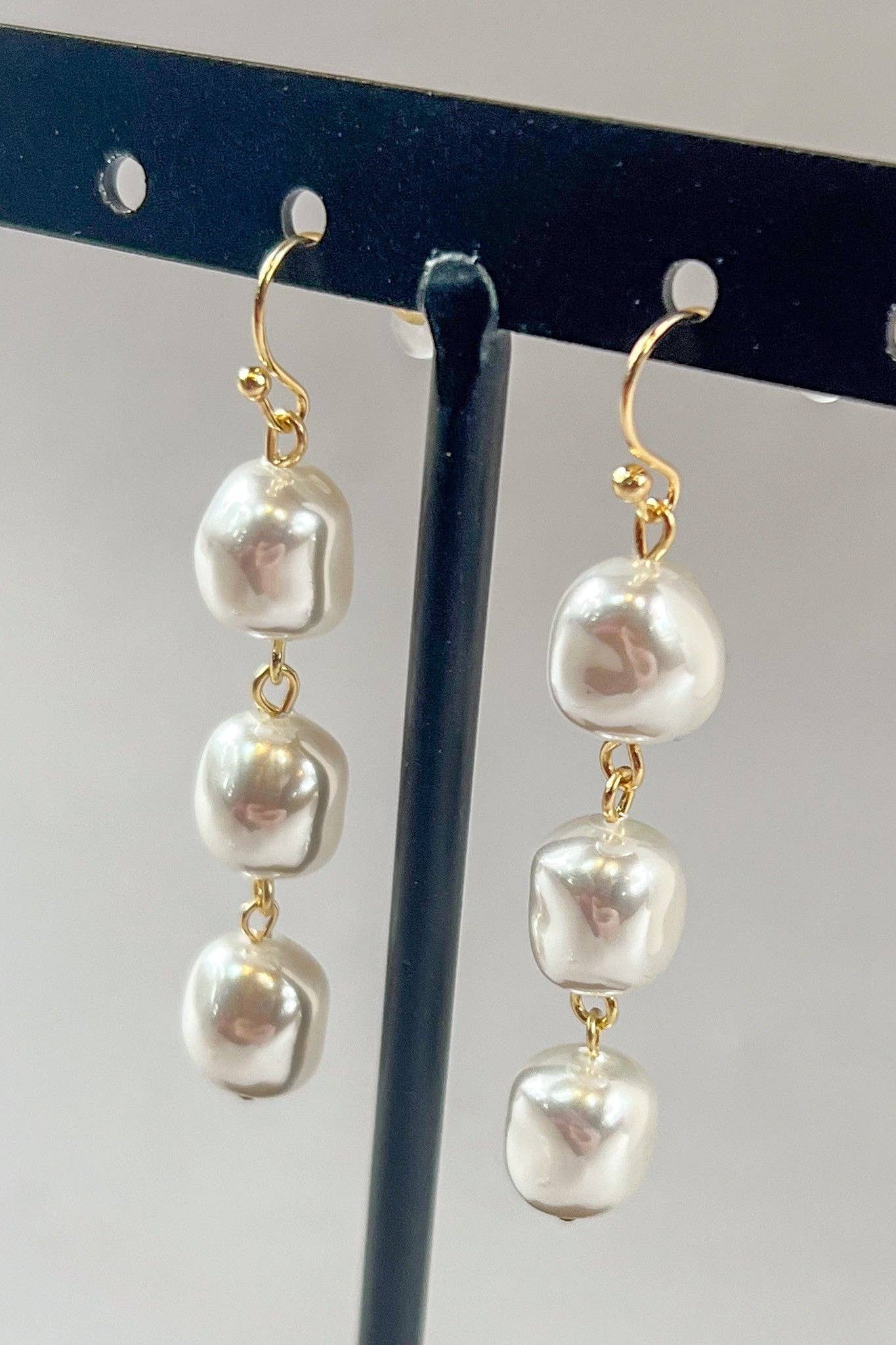 Josie Pearl Earring Gold