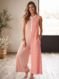 TWO TONED WIDE LEG JUMPSUIT
