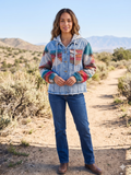 AZTEC  HOODED JEAN JACKET