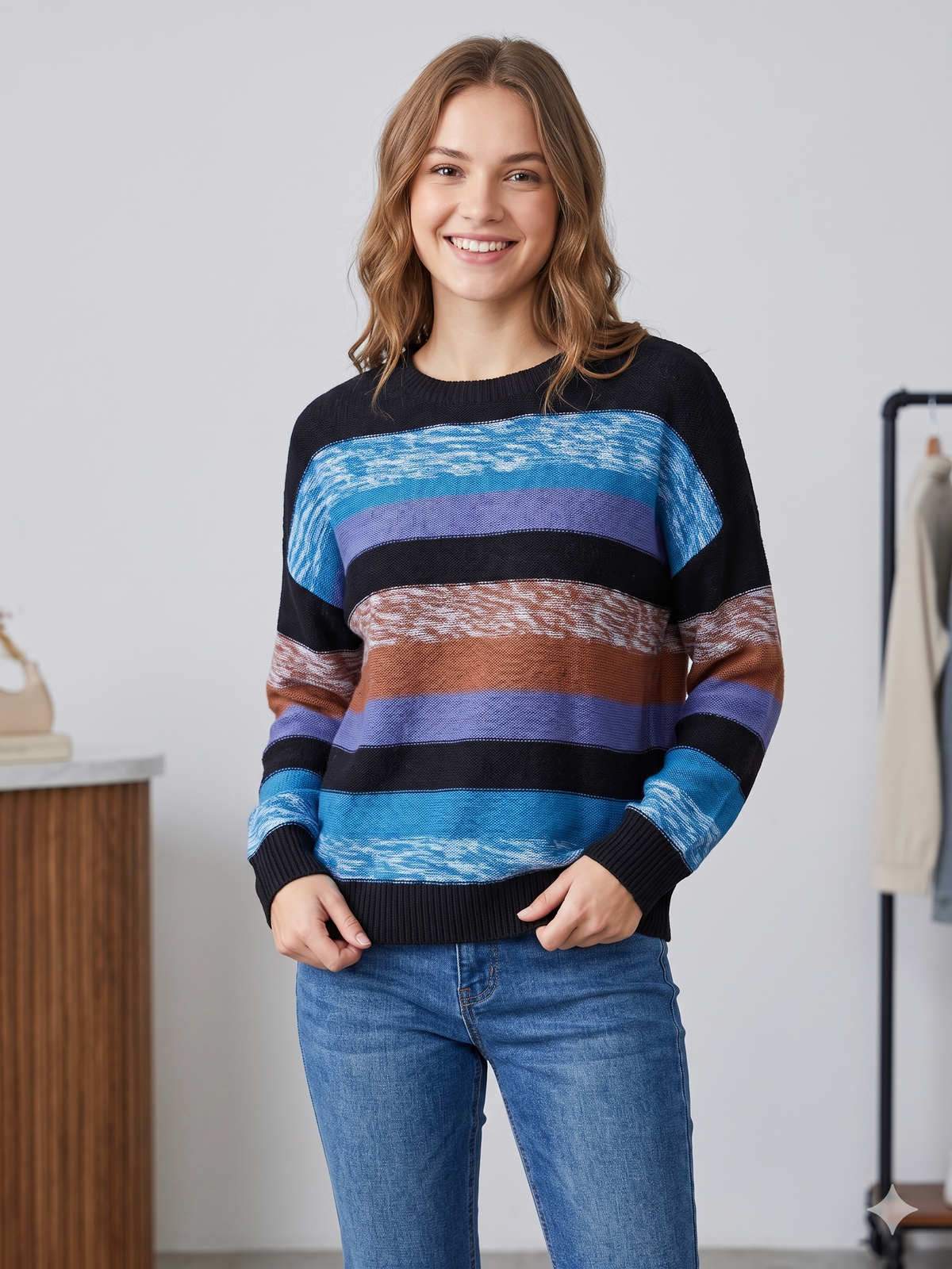 RETRO KNITTED CASUAL SWEATER