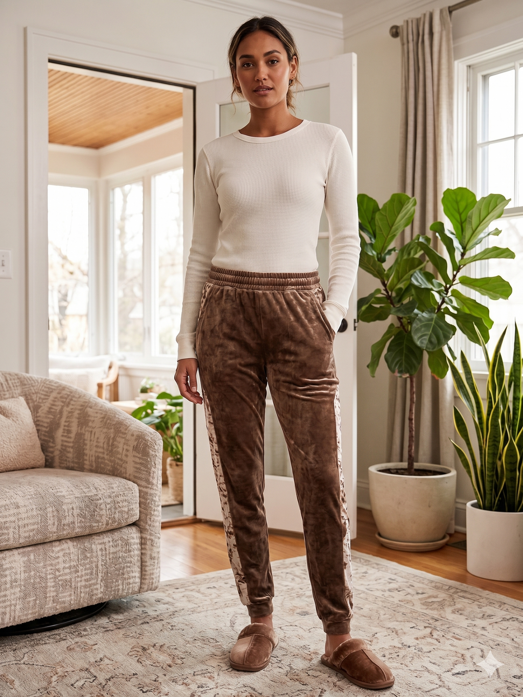 EASEL VELVET LOUNGE PANTS