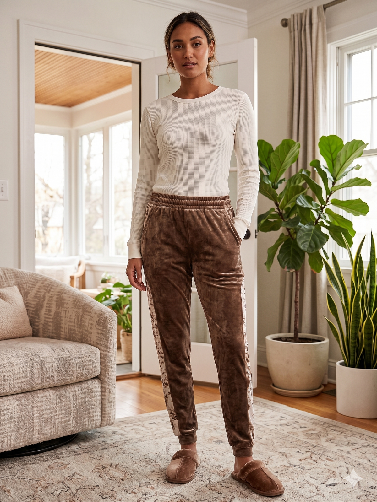 EASEL VELVET LOUNGE PANTS
