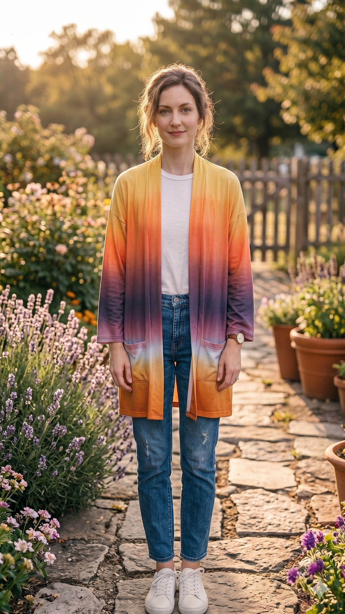 OMBRE OPEN CARDIGAN