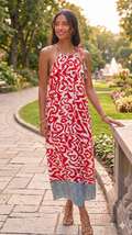 ABSTRACT MAXI DRESS