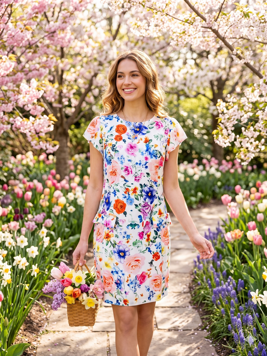FLORAL FLAP DRESS