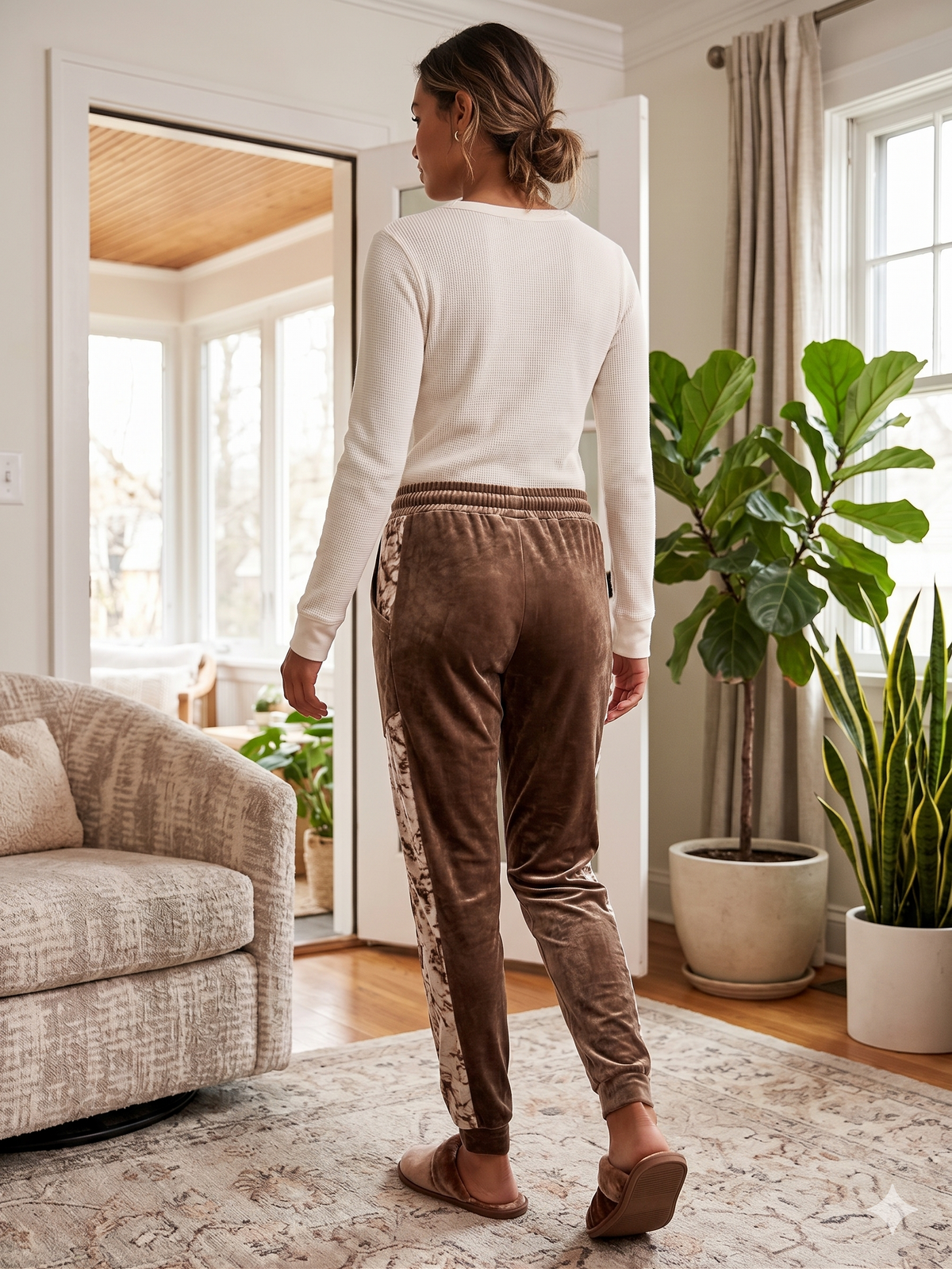 EASEL VELVET LOUNGE PANTS