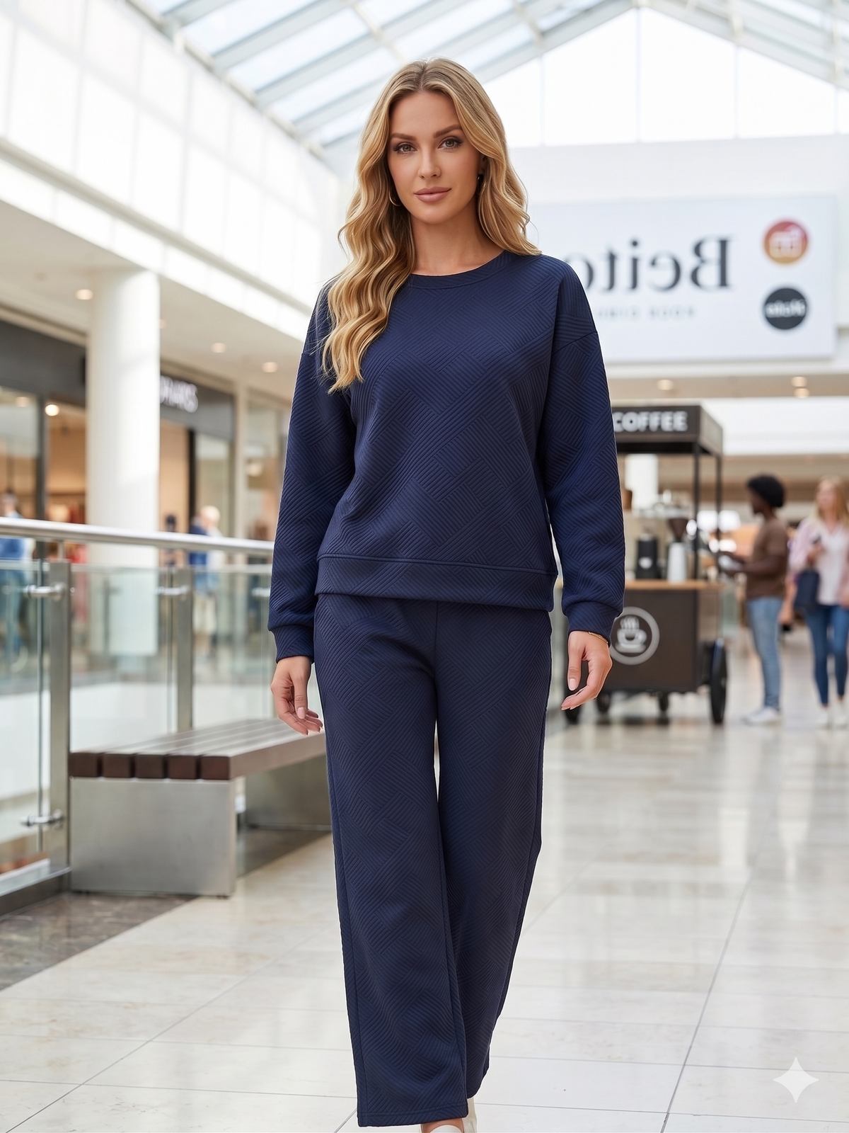 TWO PIECE NAVY TWO PIECE SET