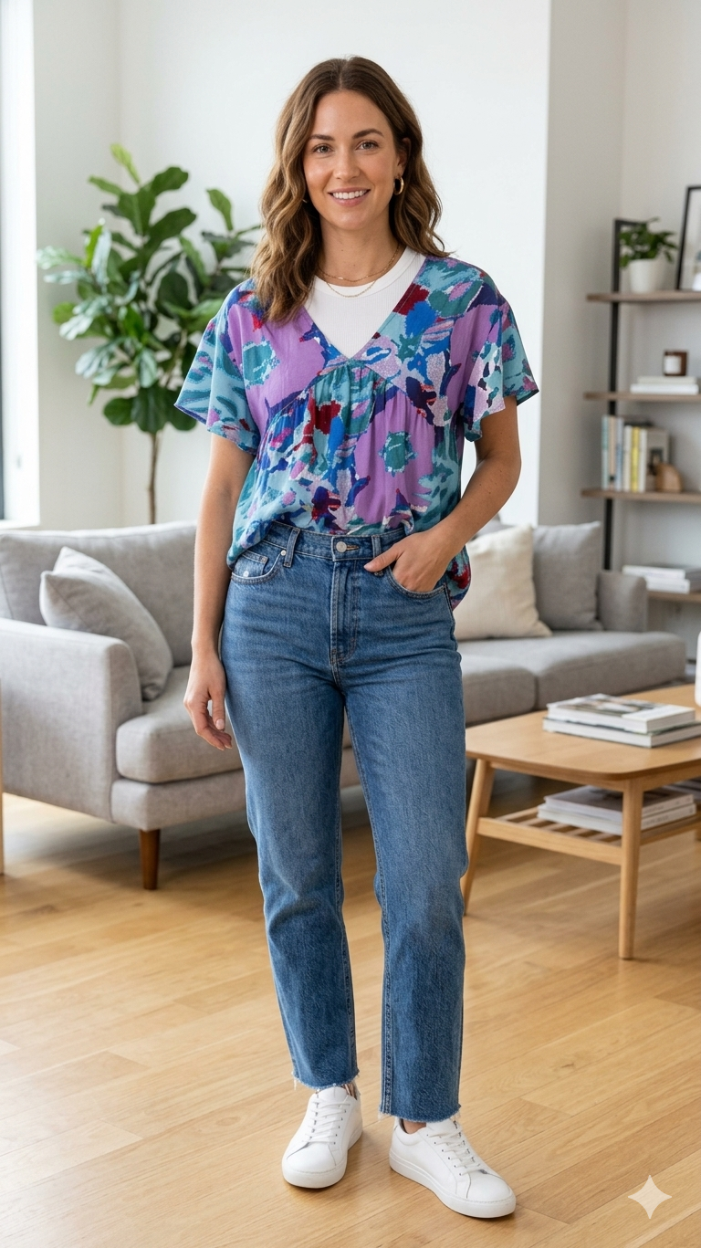 ABSTRACT BLOUSE