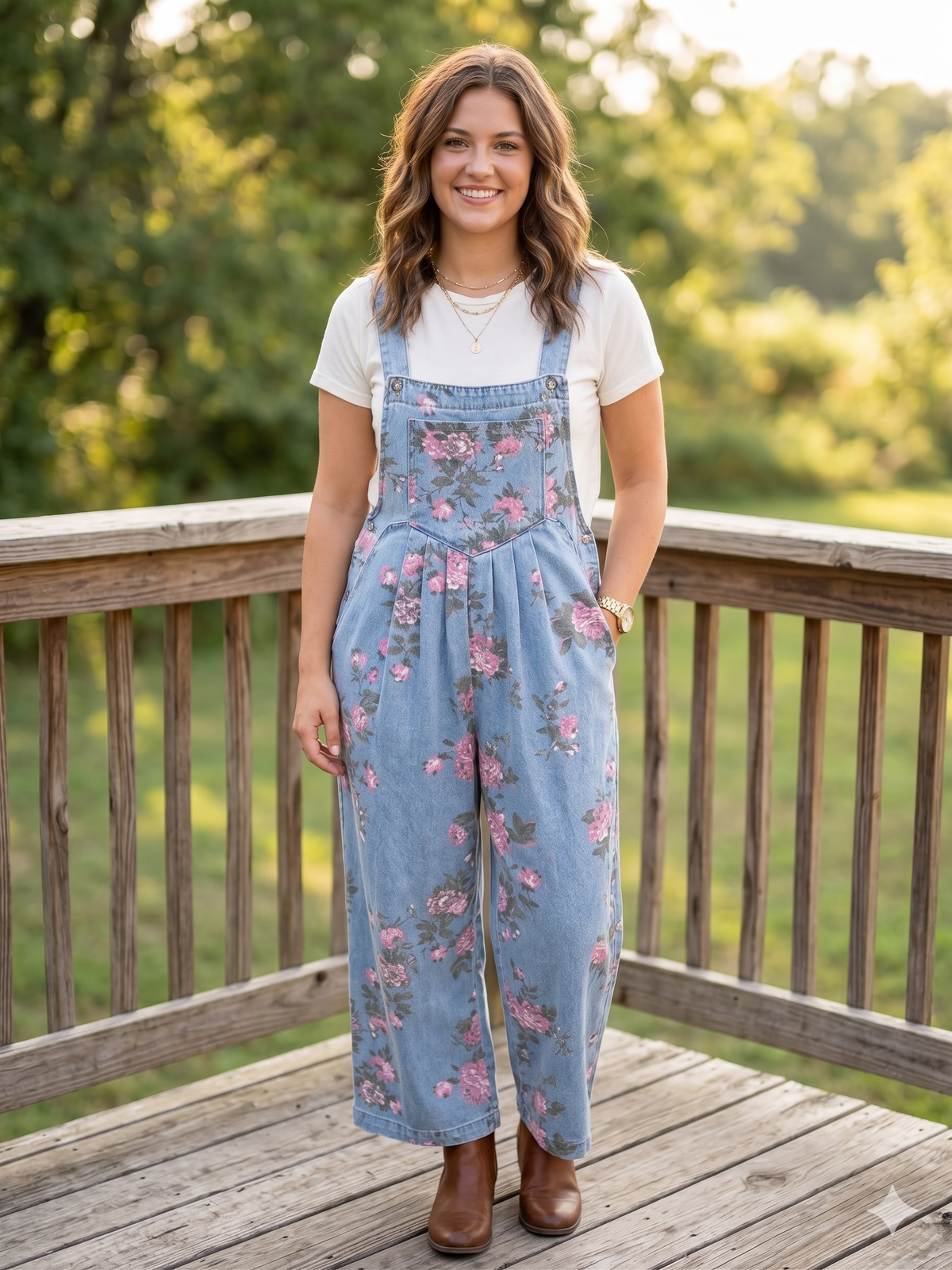 FLORAL OVERALLS