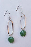 Mila Earrings Green Silver
