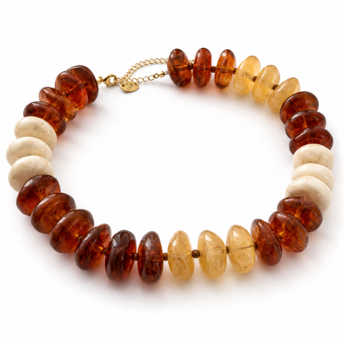 Ellison+Young Chunky Artisan Beaded Statement Necklace