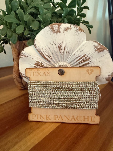 PINK PANACHE AB CRYSTAL BRACELET STACK (CLEAR)