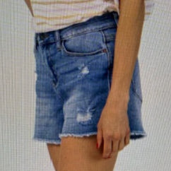 JUDY BLUE HW DISTRESSED SHORTS (Med Blue)