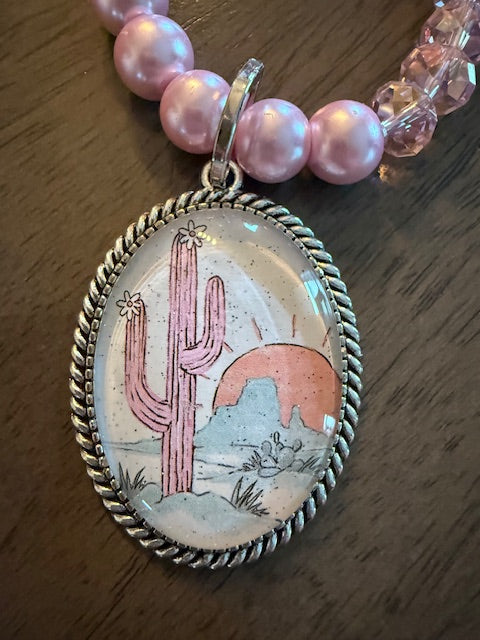 SANDRA LING CUSTOM CACTUS NECKLACE HANDMADE