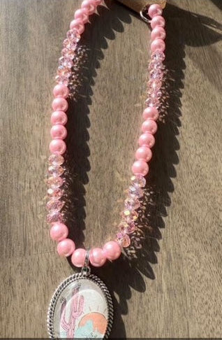 SANDRA LING CUSTOM CACTUS NECKLACE HANDMADE