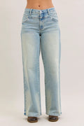 JUDY BLUE HW COLUMN STRAIGHT DENIM