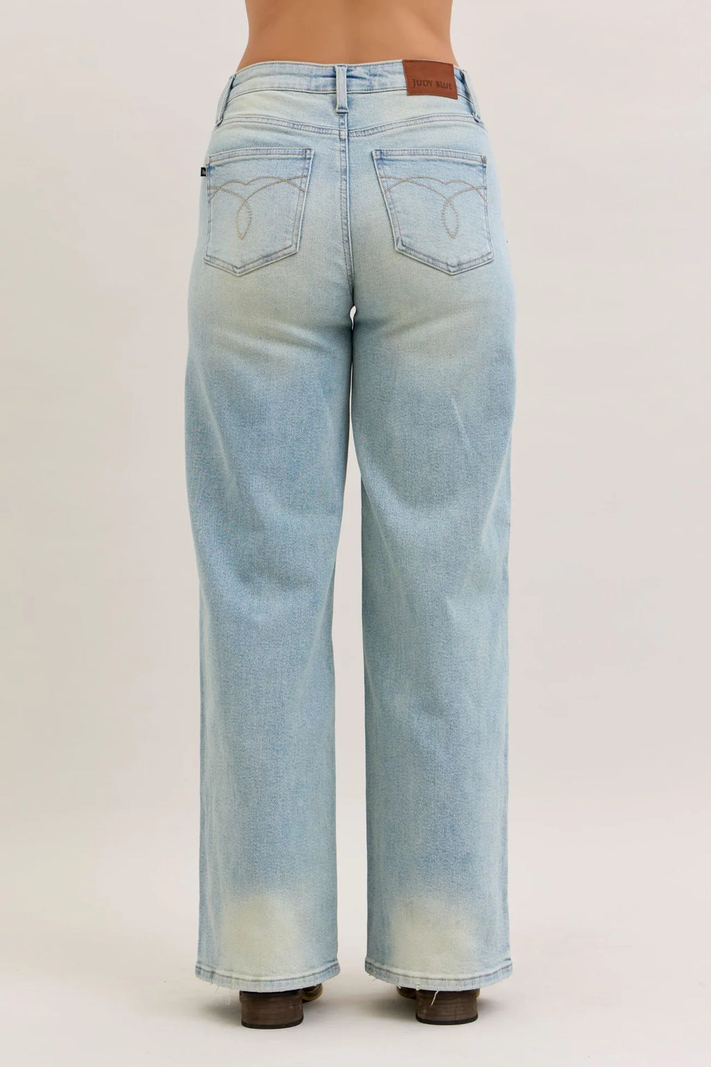 JUDY BLUE HW COLUMN STRAIGHT DENIM