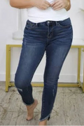 JUDY BLUE MR TULIP HEM DENIM JEANS
